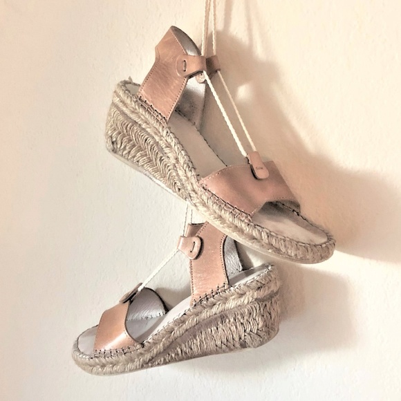 Eric Michael Shoes - Eric Michael Leather Tie Up Espadrille Sandals